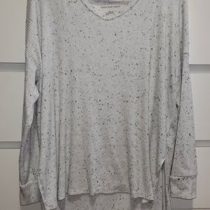 White sweater with black spots